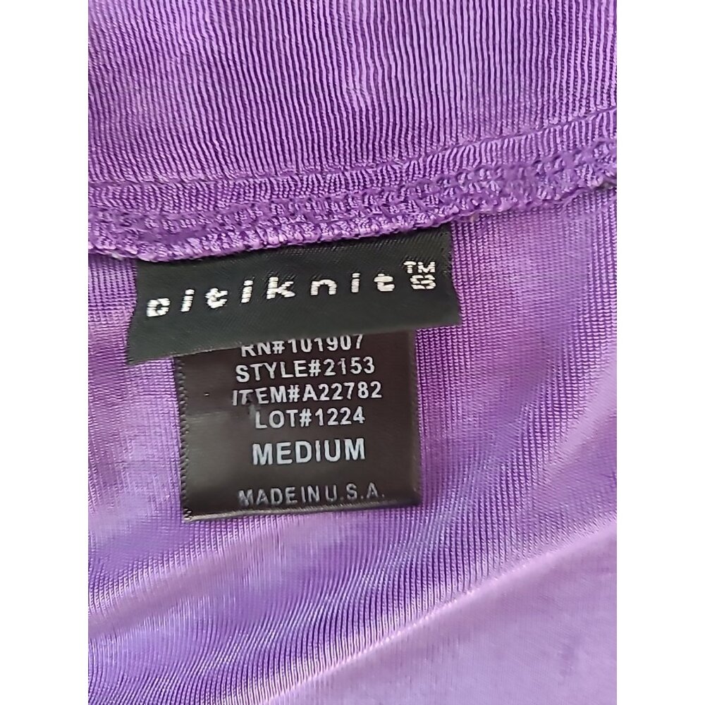 Citiknits 2 Pc Cardigan Sweater Tank Womens M Slinky Knit Open Front Purple - Picture 7 of 14
